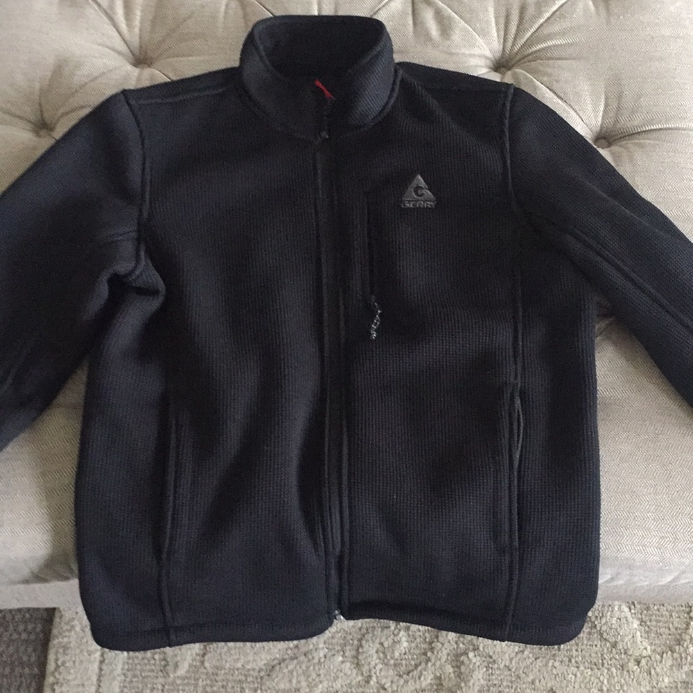 Gerry Men’s L Heavy Rib Knit Full ZIP Jacket